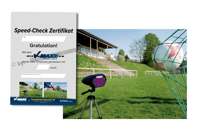 Speed-Check Zertifikat (V-MAXX) - 10er Set