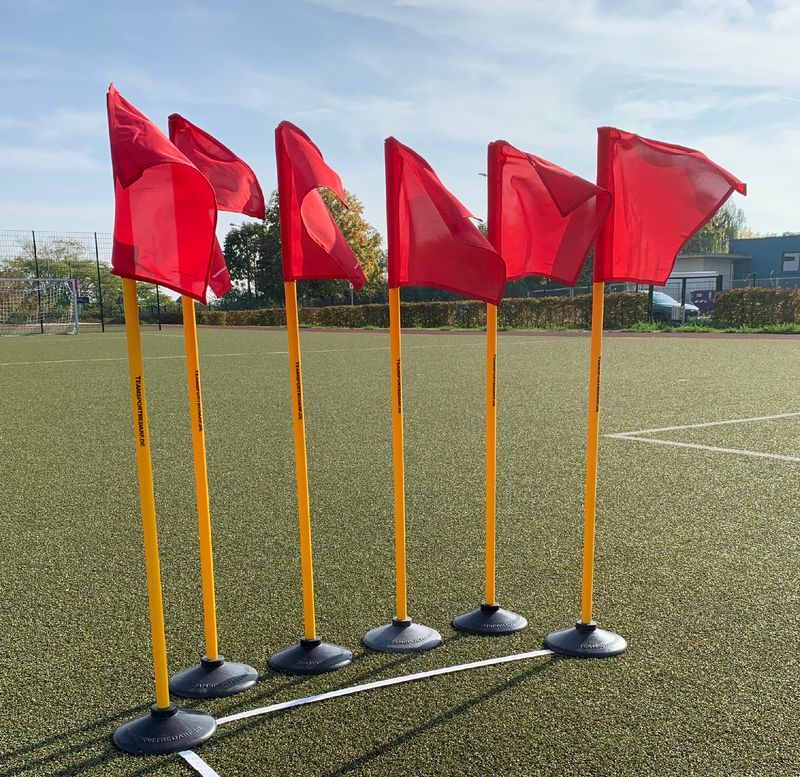 Profi-Fahnentuch für Begrenzungsstange (ø 25 mm) - Farbe: Rot