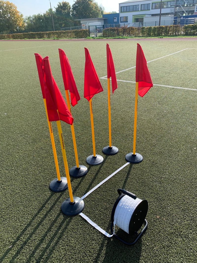 Komplettset - Kunstrasen-Spielfeldmarkierung (mobil) - 19-teilig