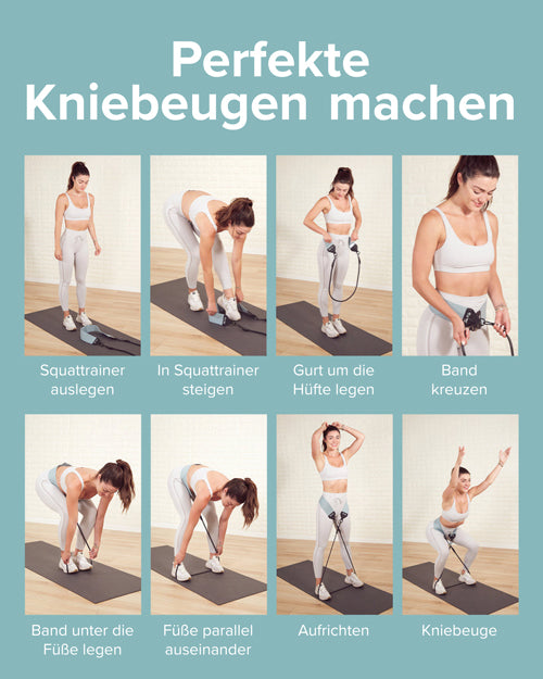 Squat Trainer (Widerstandsband) - 2 Stärken