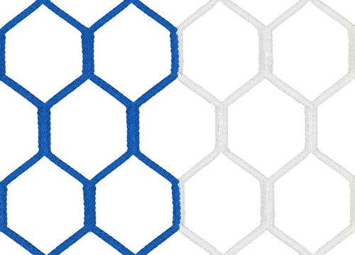 Tornetz HEXA (blau-weiß) - 7,32 x 2,44 m, 4 mm PP, 80/200 cm