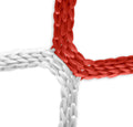Tornetz (rot-weiß) - 5 x 2 m, 6 mm PP, 80/150 cm (robuste Bolzplatz-Ausführung)