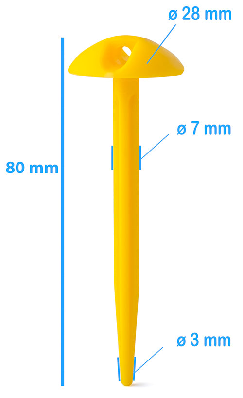 Erdnagel (PVC) - Länge: 8 cm